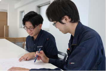 中日本三愛設備の仕事風景