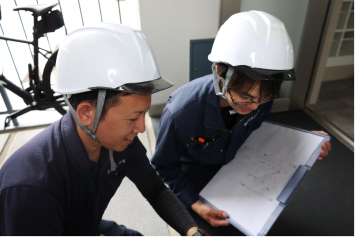 中日本三愛設備の仕事風景